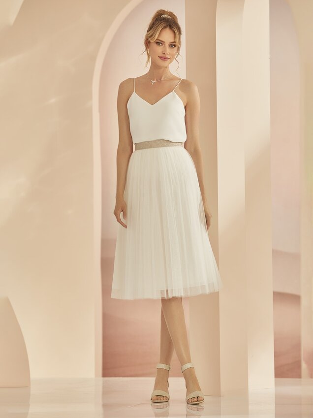 Bianco Evento Gonna corta da sposa 